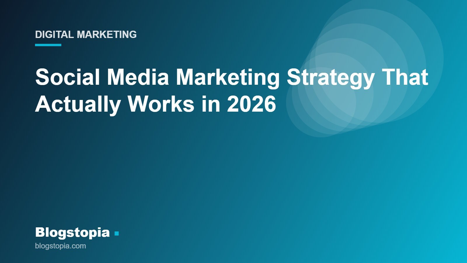 Social media marketing strategy framework, Blogstopia Digital Marketing